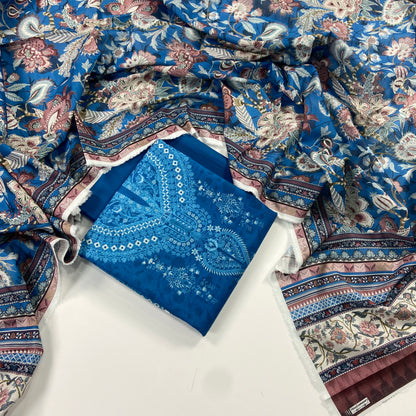Mausummery Digital Printed Khaddar 3PC