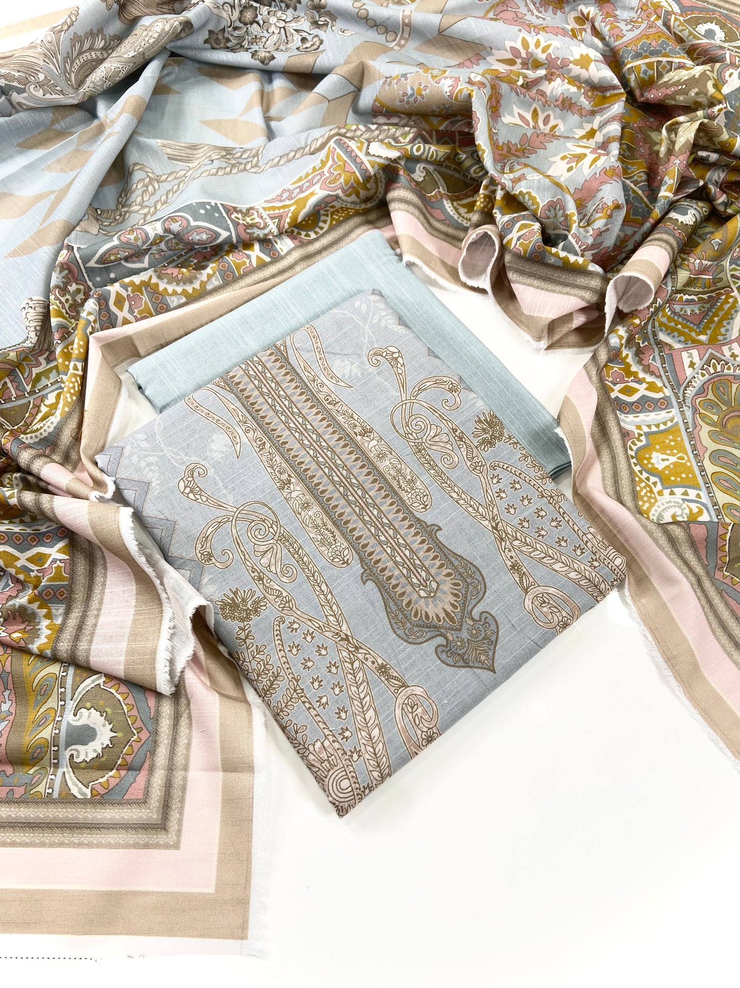 Mausummery Digital Printed Khaddar 3PC