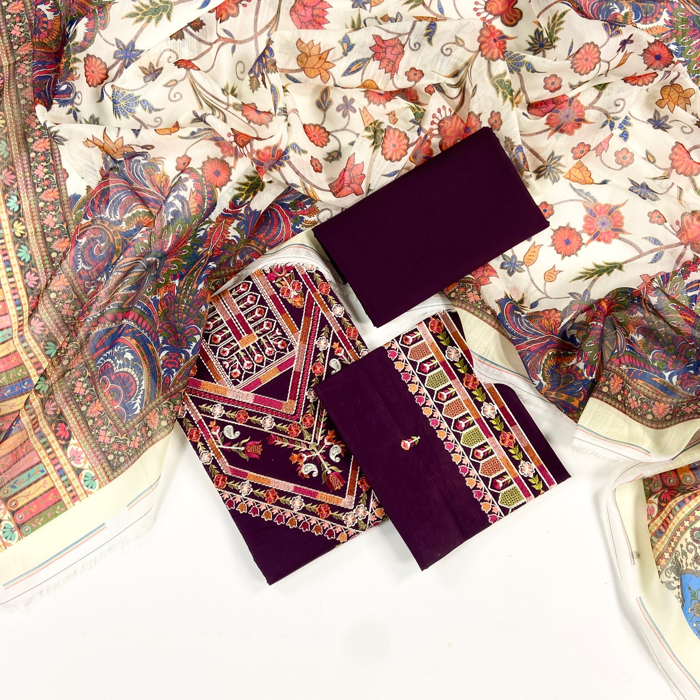 Fiaz Faisal Embroidered Lawn 3PC