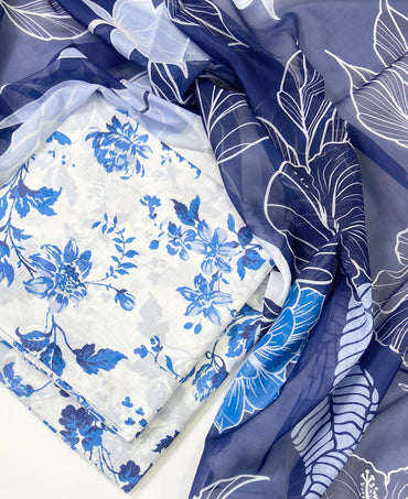 Baroque Digital Printed Lawn 3PC
