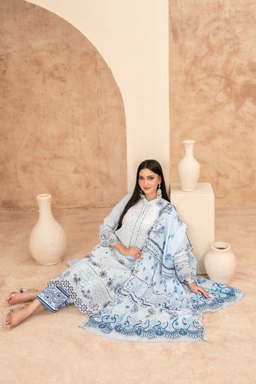 Echo Of Grace By Tawakkal Premium Emb Lawn 3PC