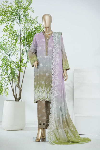 Aifa Printed & Embroidered Lawn 3PC