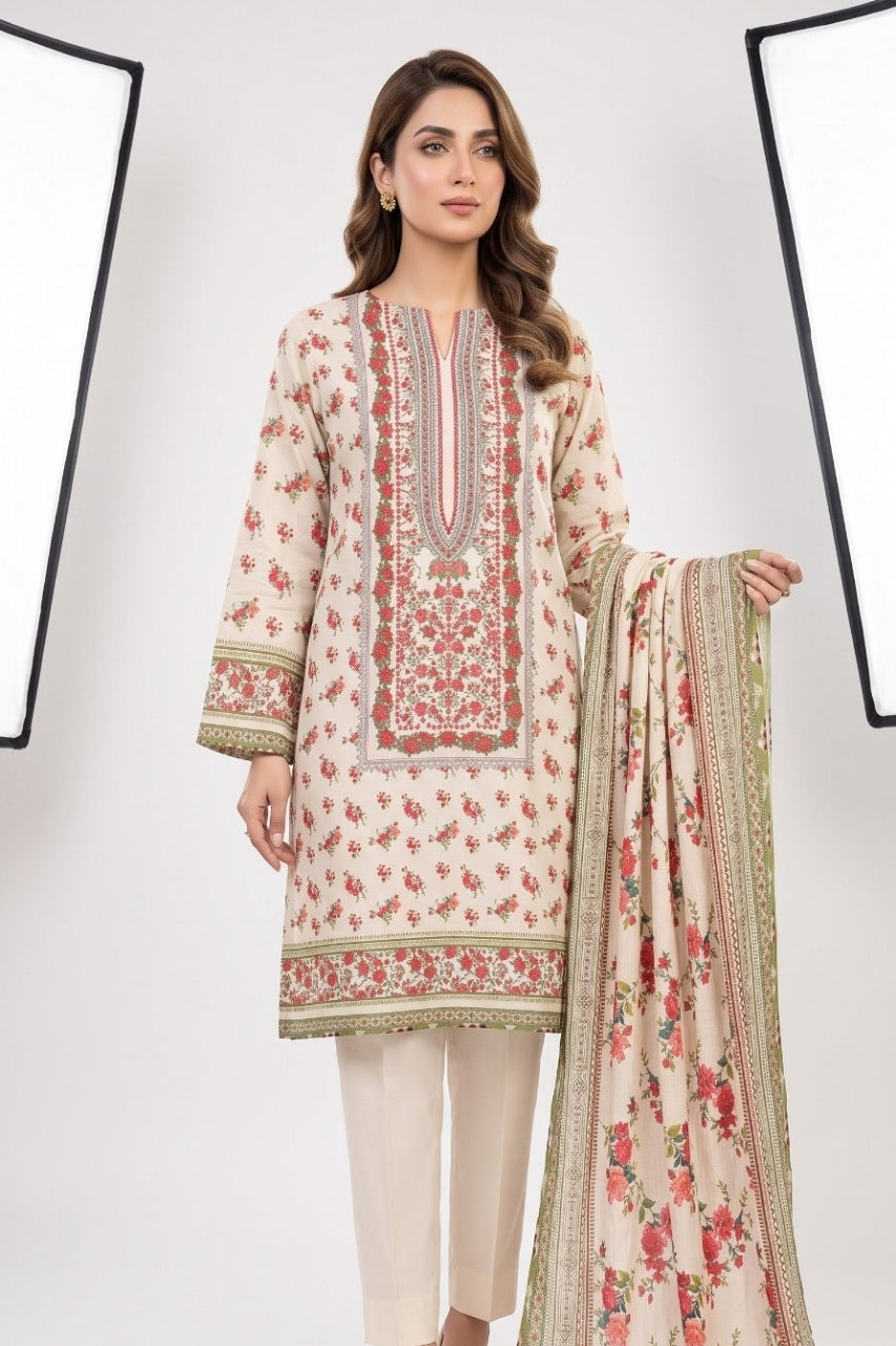 Anaya Digital Printed Cotry Khaddar 3PC