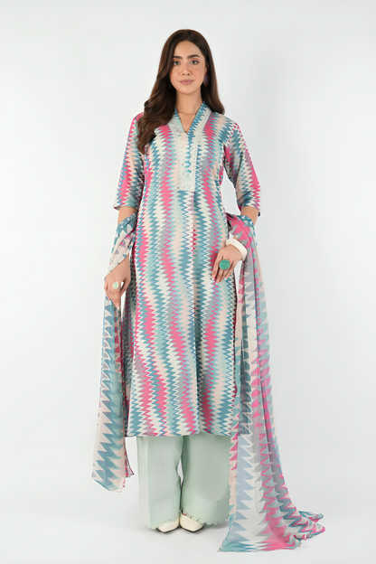 Bareeza Printed Khaddar 3PC