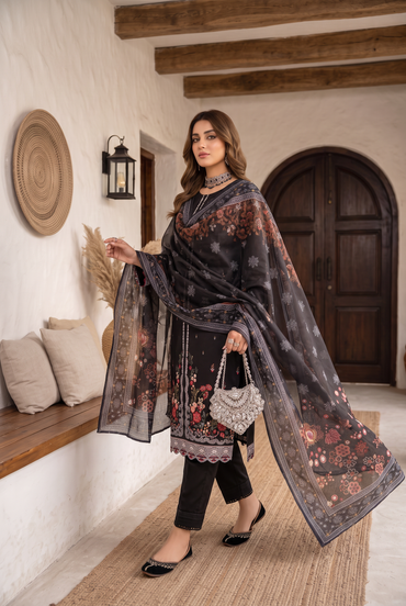 Kehkashan By Anaya Noor Fully Emb Viscose 3PC