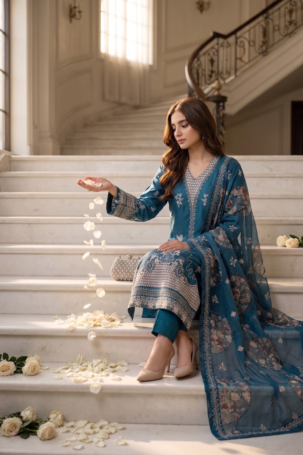 Lazer Kari By Anaya Noor Emb Viscose 3PC