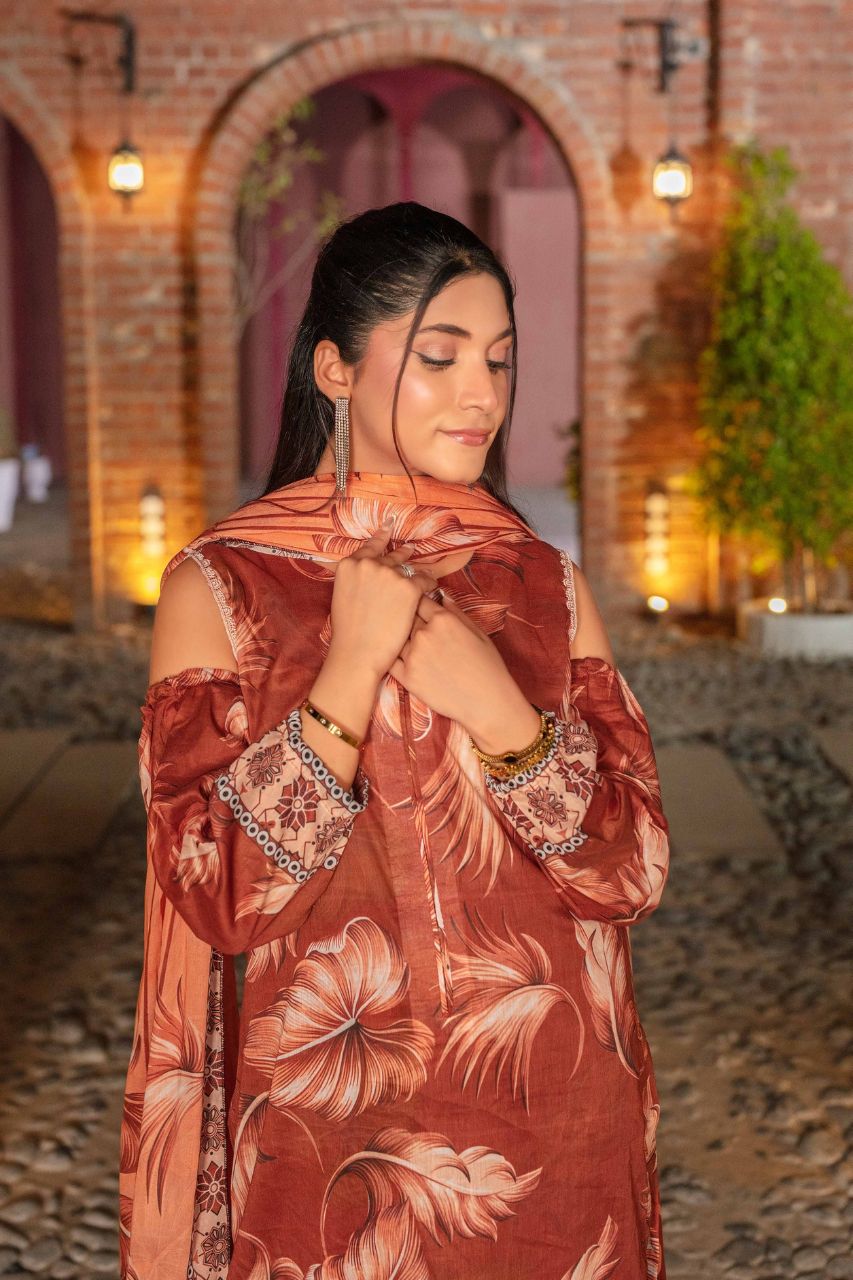 Fabiha By Feroza Printed Lawn 3-PC