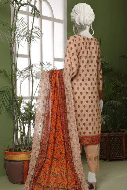 Almeerah Emb & Printed Lawn 3PC