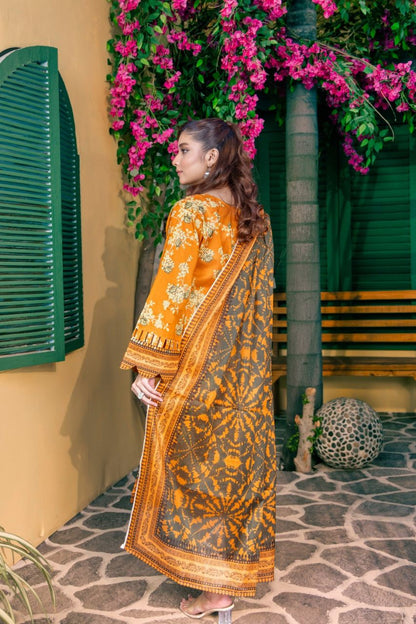 Rahat By Janan Digital Printed Lawn 3PC