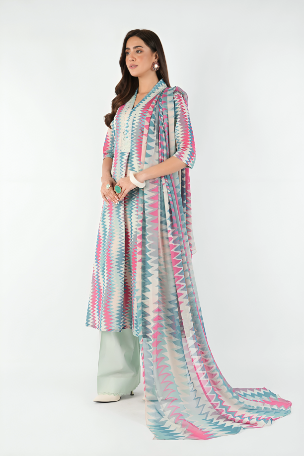 Bareeza Printed Khaddar 3PC