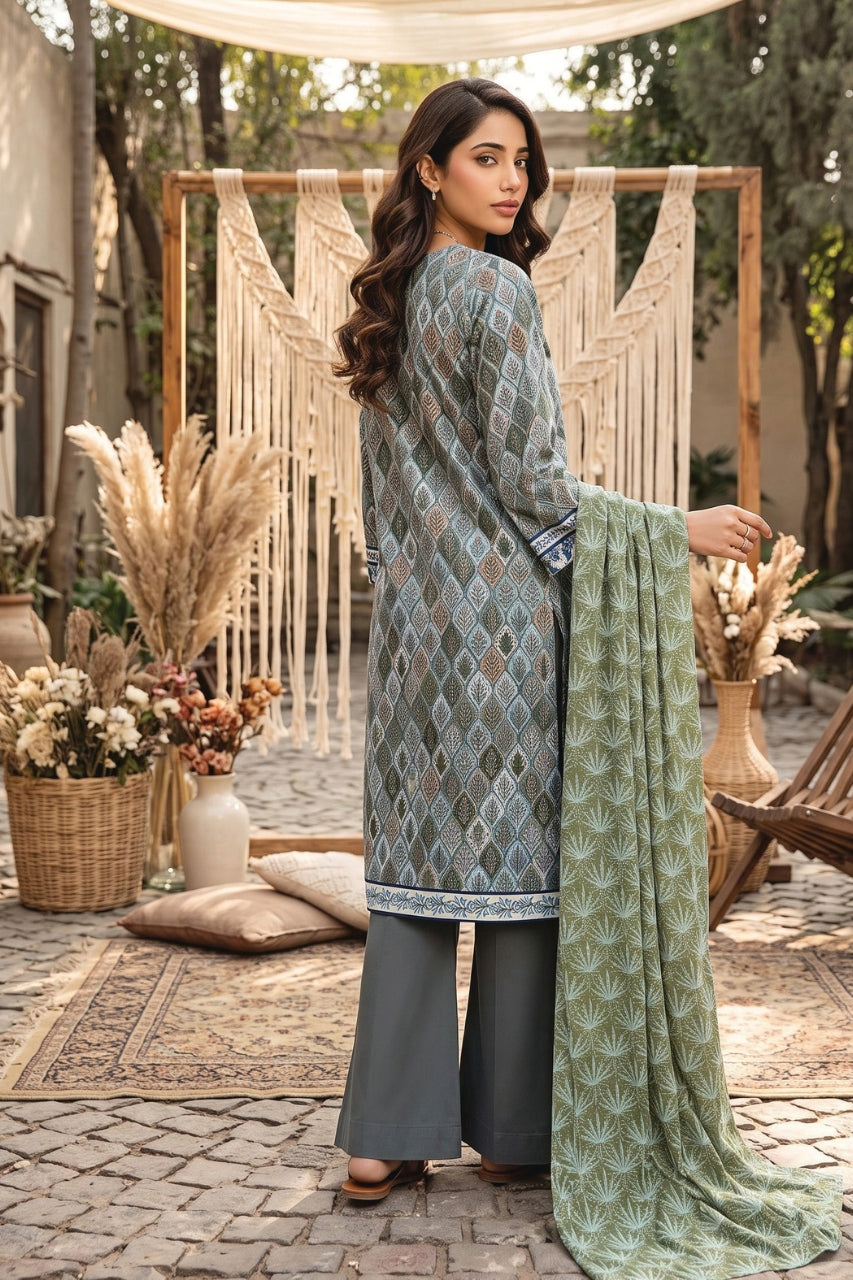 Zesh Digital Printed Viscose 3PC