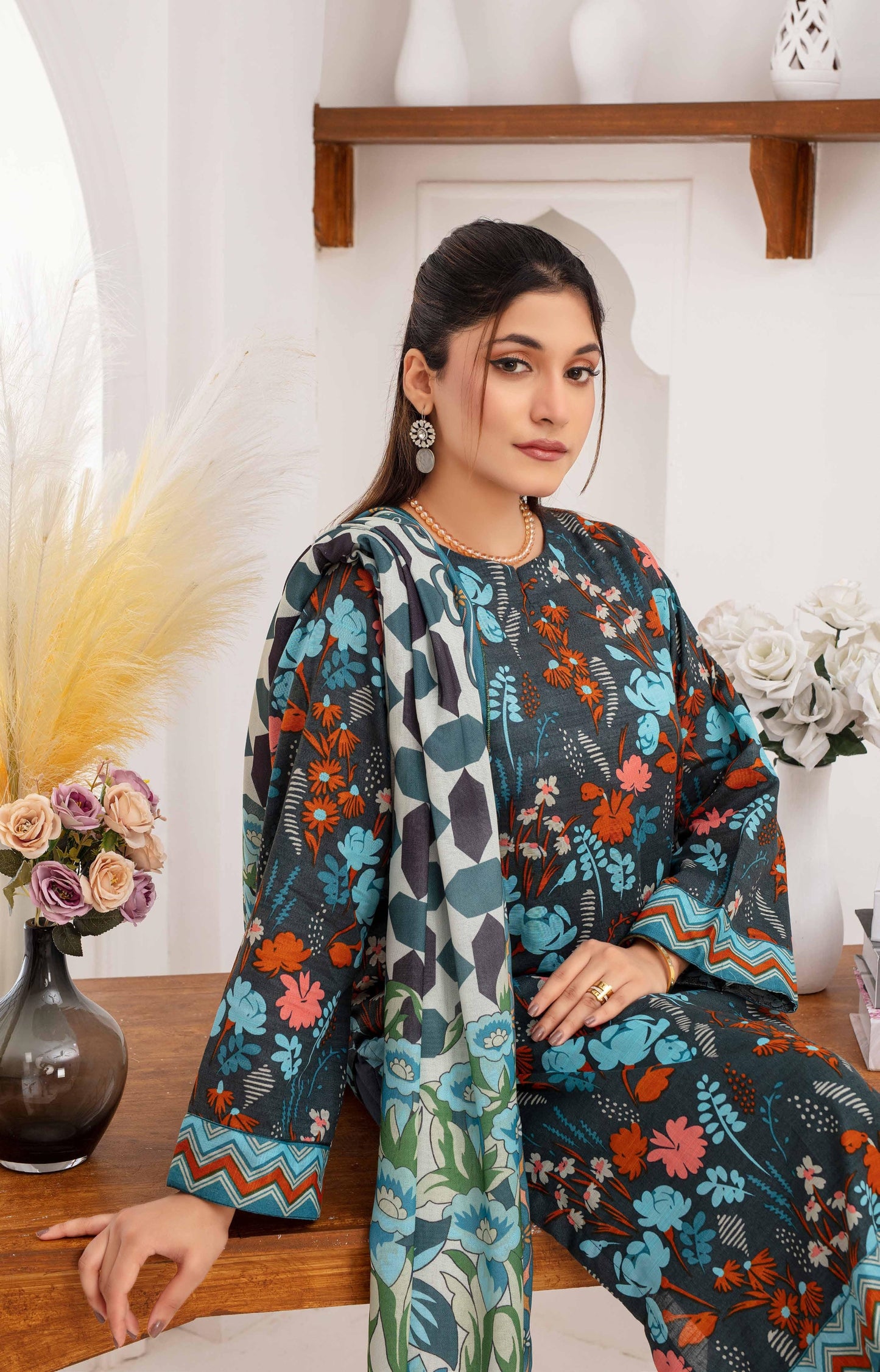 Mehar By Fiza Noor Printed Khaddar 3PC