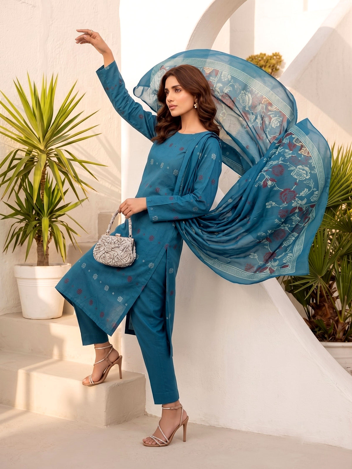 Cross Stitch Premium Printed Viscose 3PC