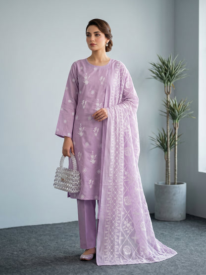 White Rose By Anaya Noor Emb Viscose 3PC