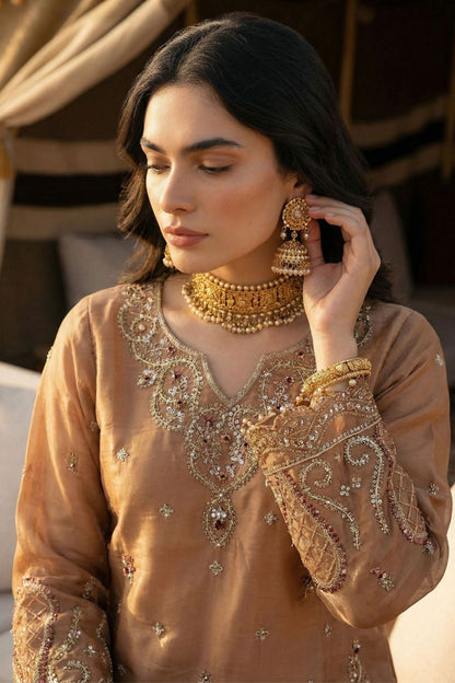Fatima Bano | Zarqoon | Emb Organza-3PC