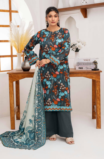 Mehar By Fiza Noor Printed Khaddar 3PC