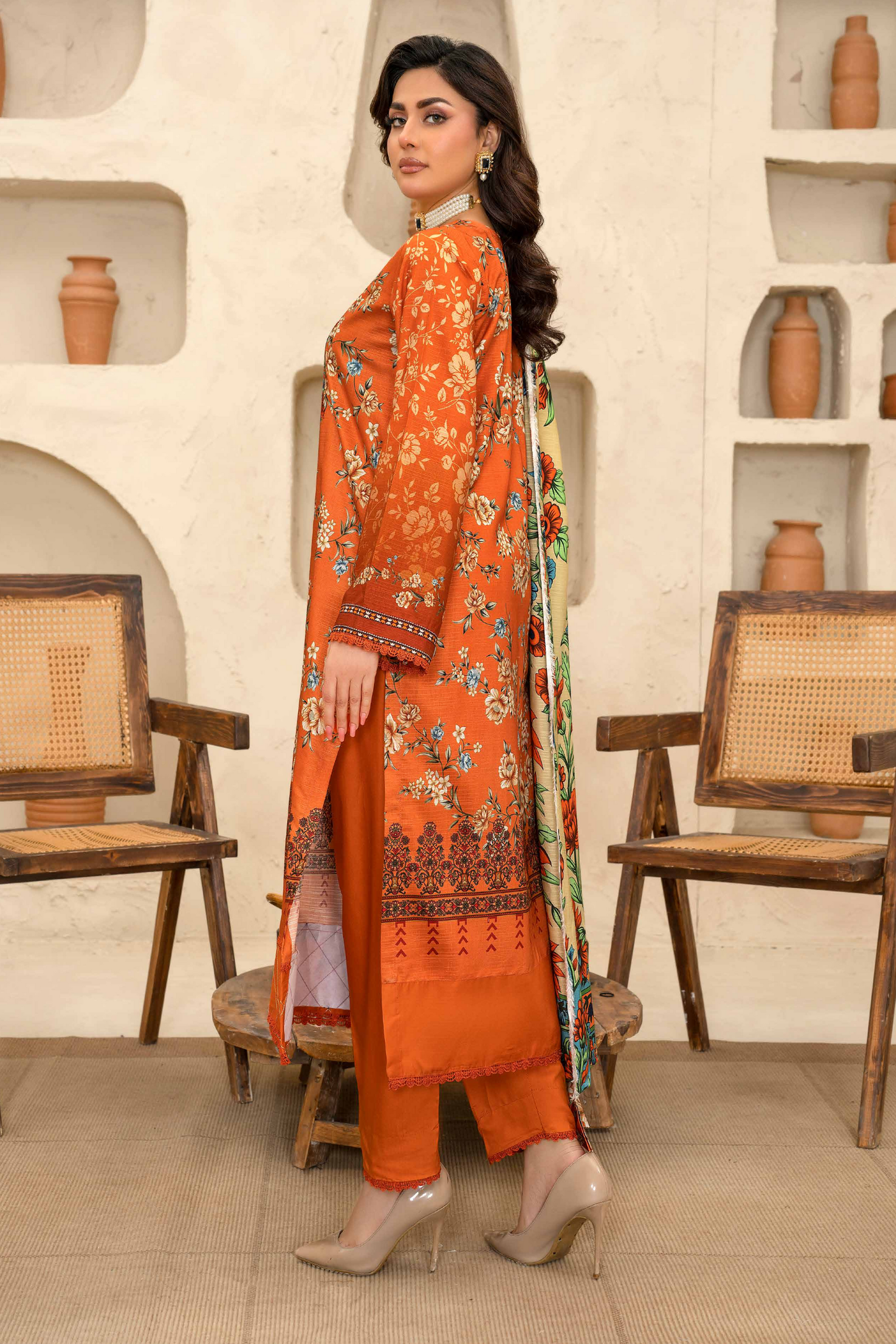 Esha Eshal by Bin Ilyas Premium Printed Viscose 3PC