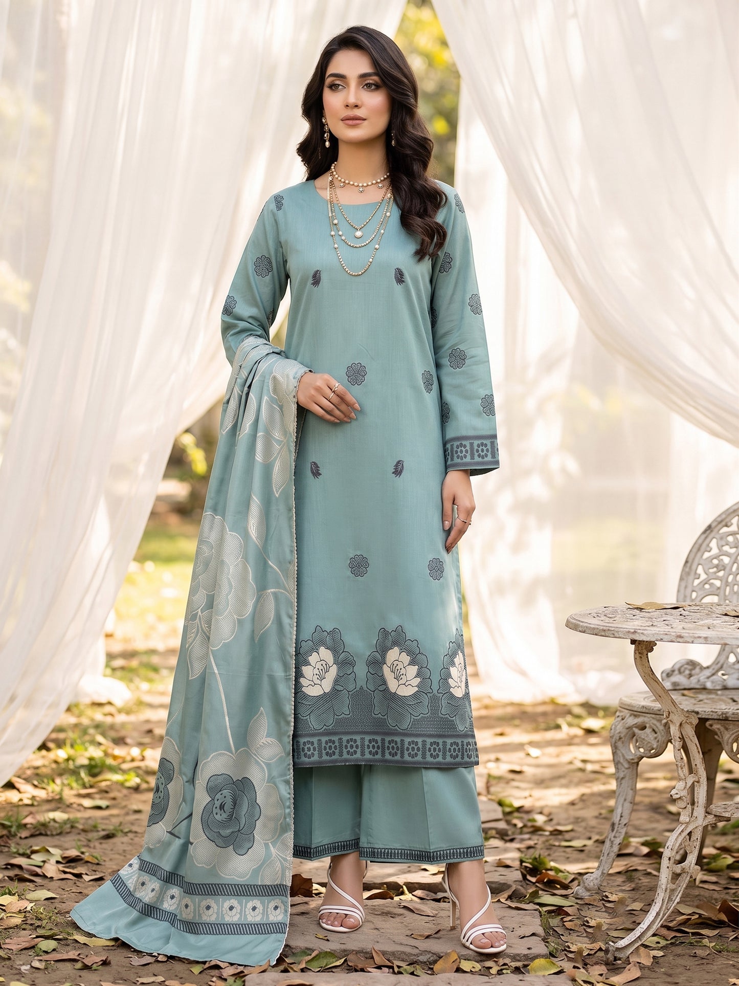 Cross Stitch Premium Printed Viscose 3PC