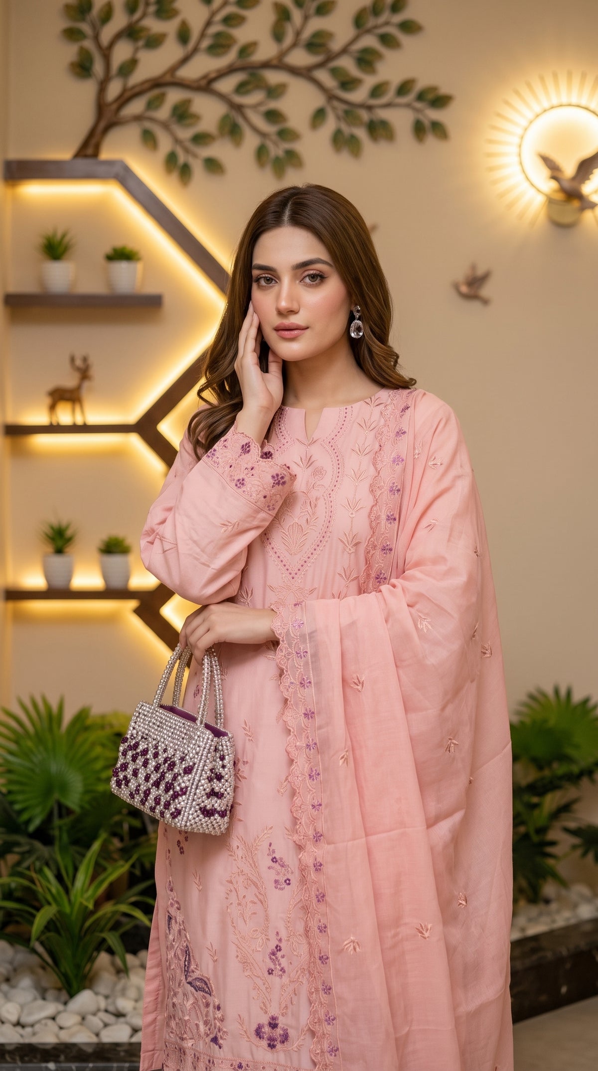 Halima By Anaya Noor Premium Emb Viscose 3PC