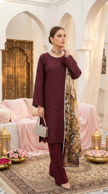 Dream Stone By Anaya Noor Full Heavy Emb Viscose 3PC