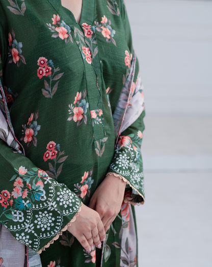 Mawra Essential Printed Khaddar 3PC