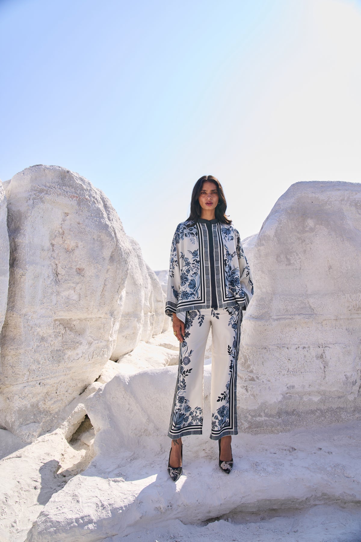 Lulusar Silk Shirt & Trouser 2-Pcs