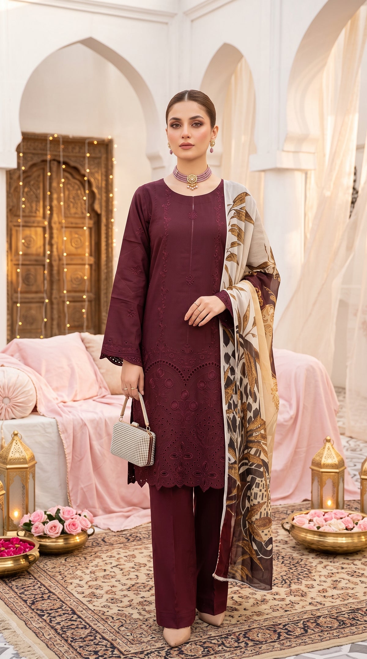 Dream Stone By Anaya Noor Full Heavy Emb Viscose 3PC