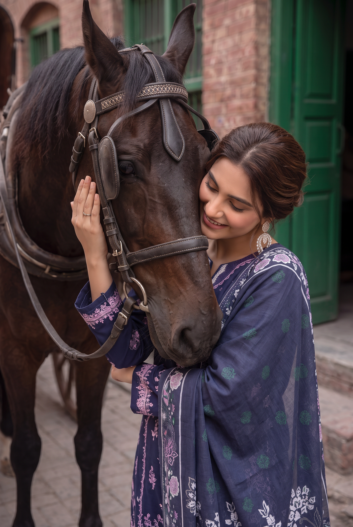 Sukhaina By Anaya Noor Fully Emb Slub Marian 3PC