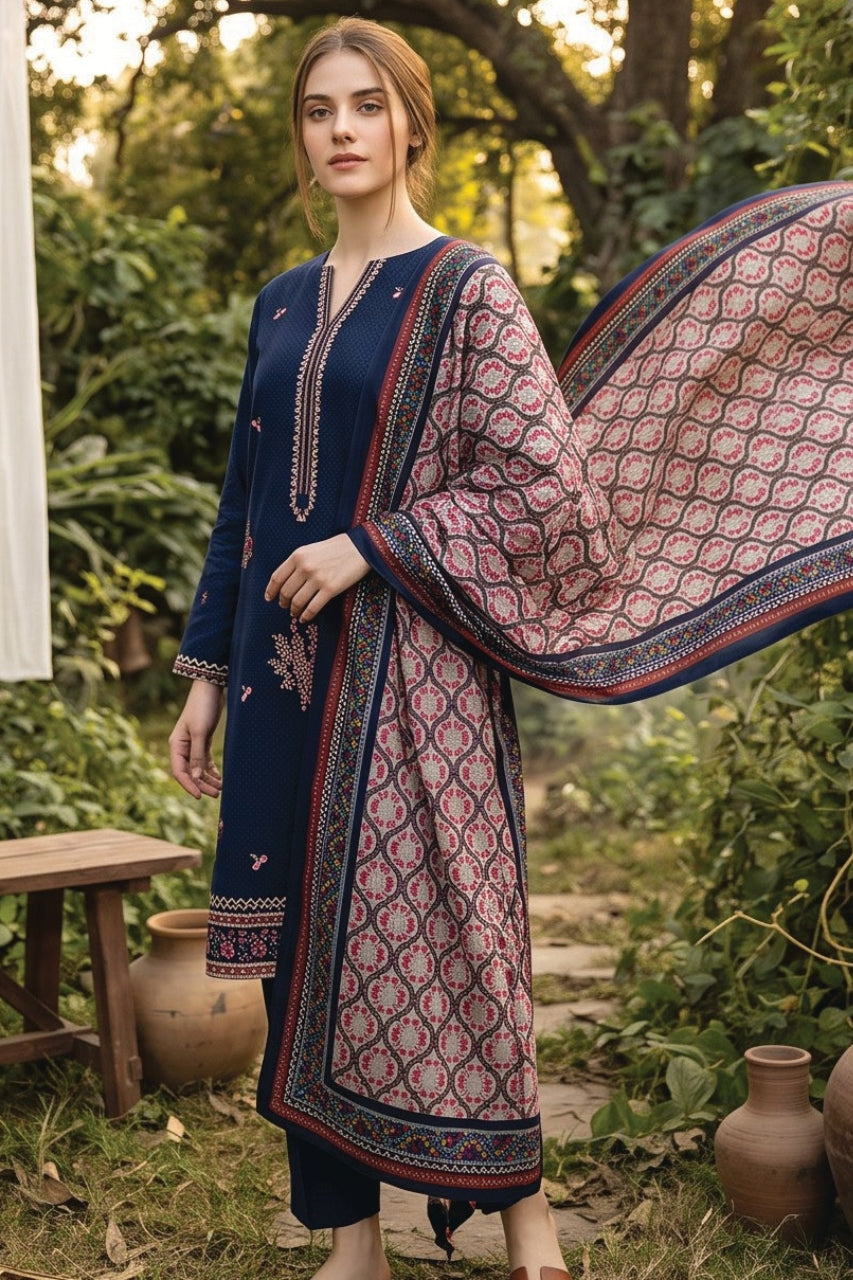 Salina By Regalia Digital Printed Khaddar 3PC