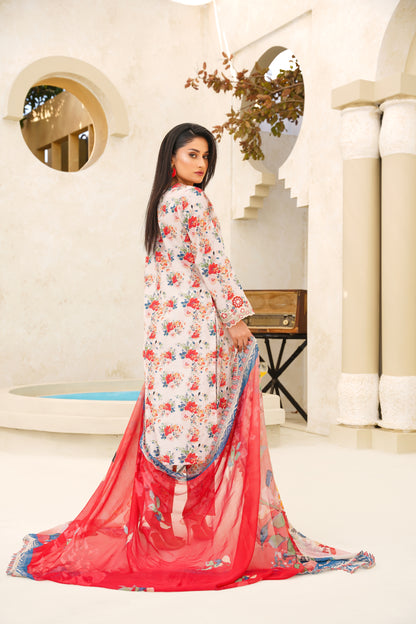 Jashn-e-Baharan By Anaya Noor Emb & Digital Printed Lawn 3PC