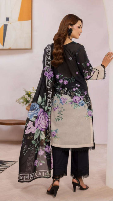 Coral Premium Doria Printed Lawn 3-PC