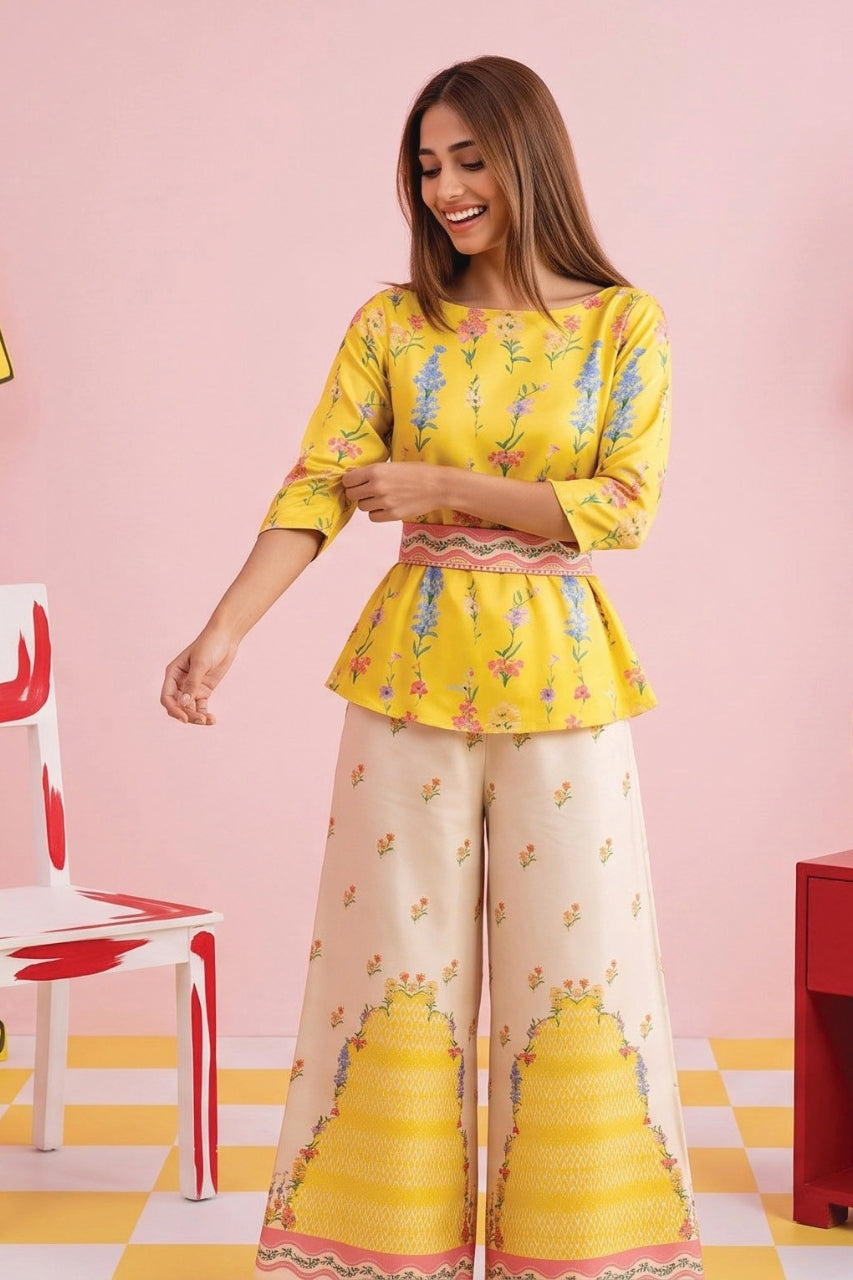 Zesh Printed Silk 2PC