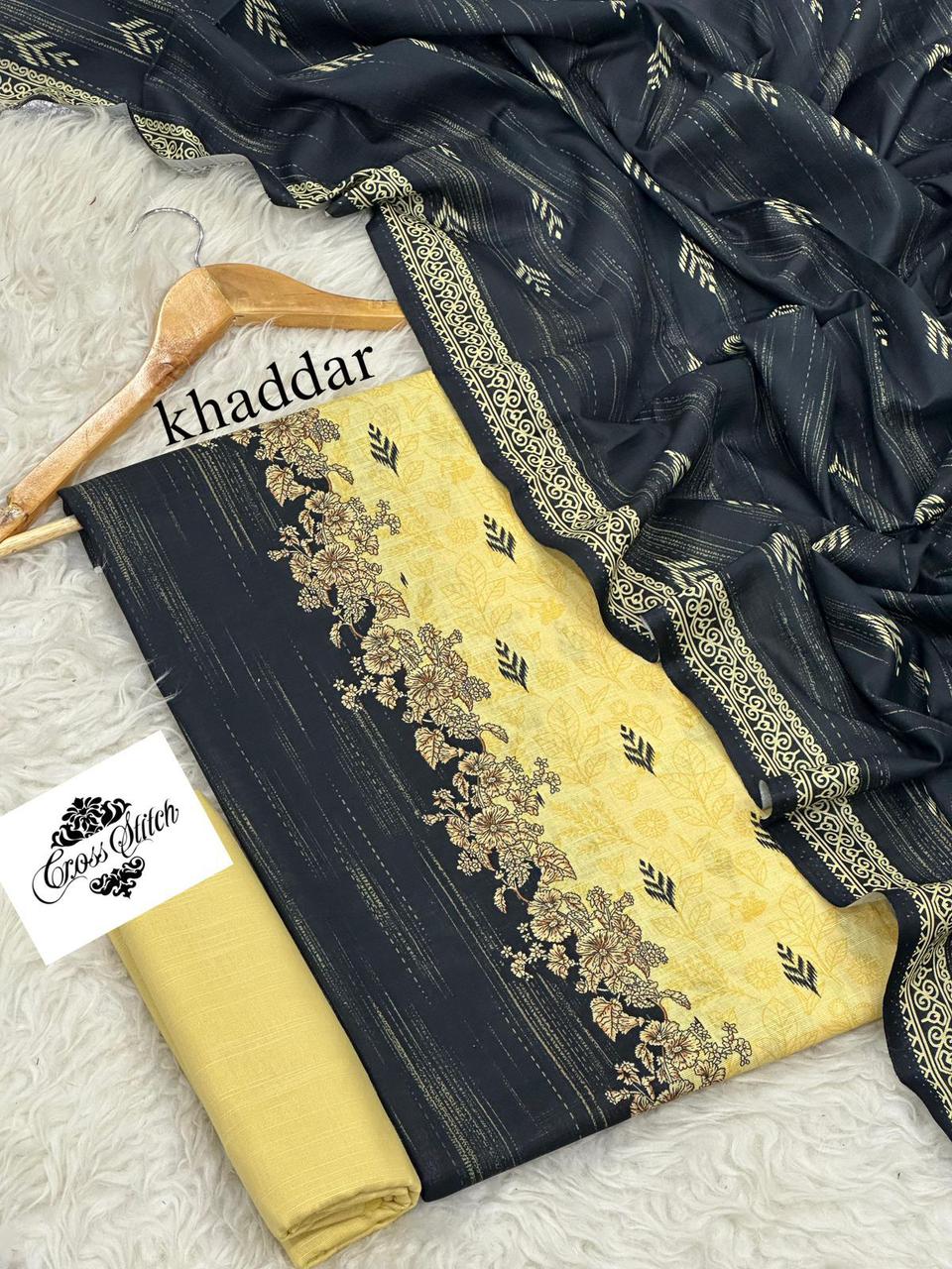 Cross Stitch Printed Khaddar 3PC
