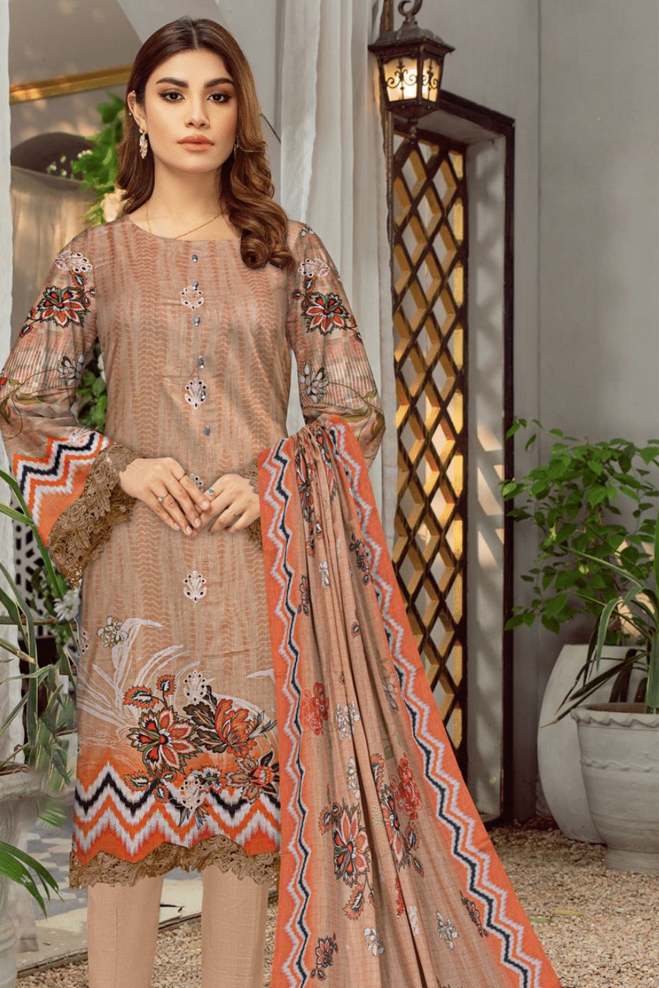 Anaya Noor VOL-10 Digital Printed Embroidered Lawn 3 Piece Unstitched Summer Collection 2024