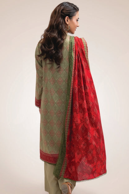 Raqs By Uneq Digital Printed Cotton Viscose 3PC