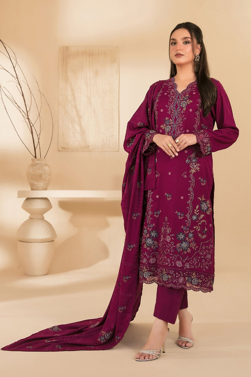 Monae By Tawakkal Luxury Embroidered Dhanak Volume 3PC