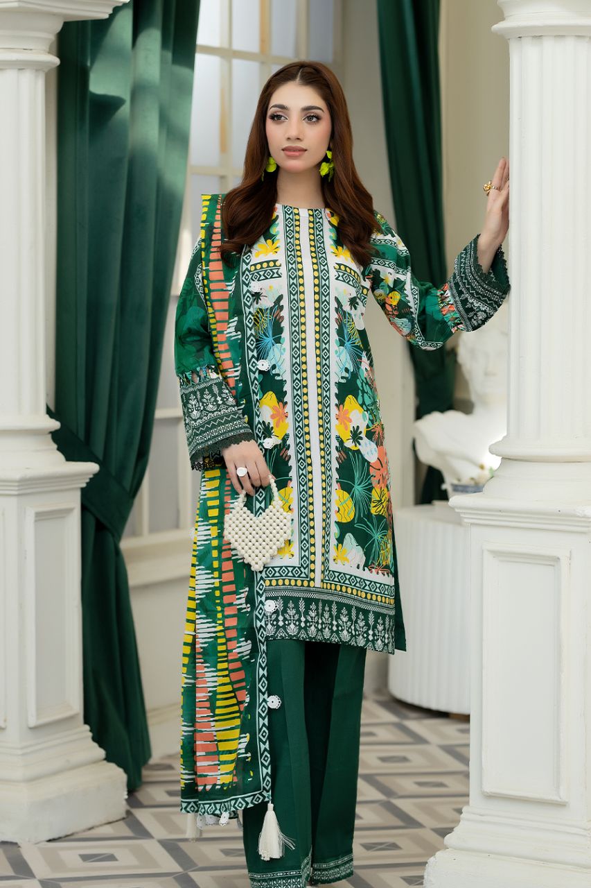 Tabasum By Paltar Premium Printed Lawn 3PC
