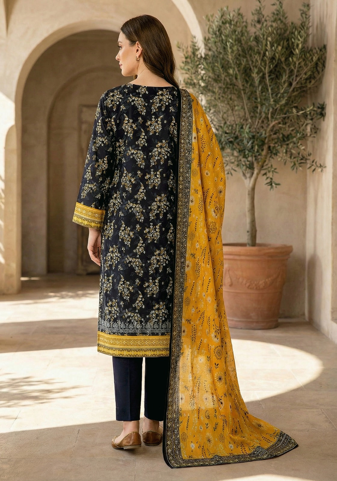 Riwaaz By Anaya Noor Printed & Emb Lawn 3PC