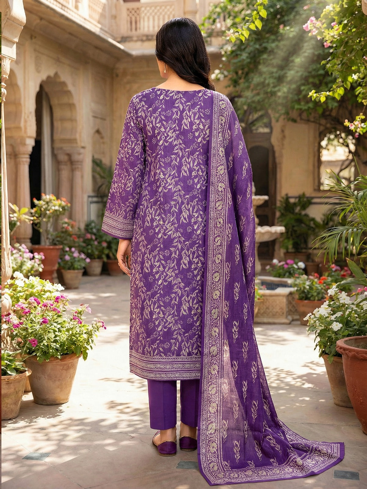 Riwaaz By Anaya Noor Printed & Emb Lawn 3PC