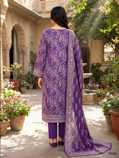 Riwaaz By Anaya Noor Printed & Emb Lawn 3PC