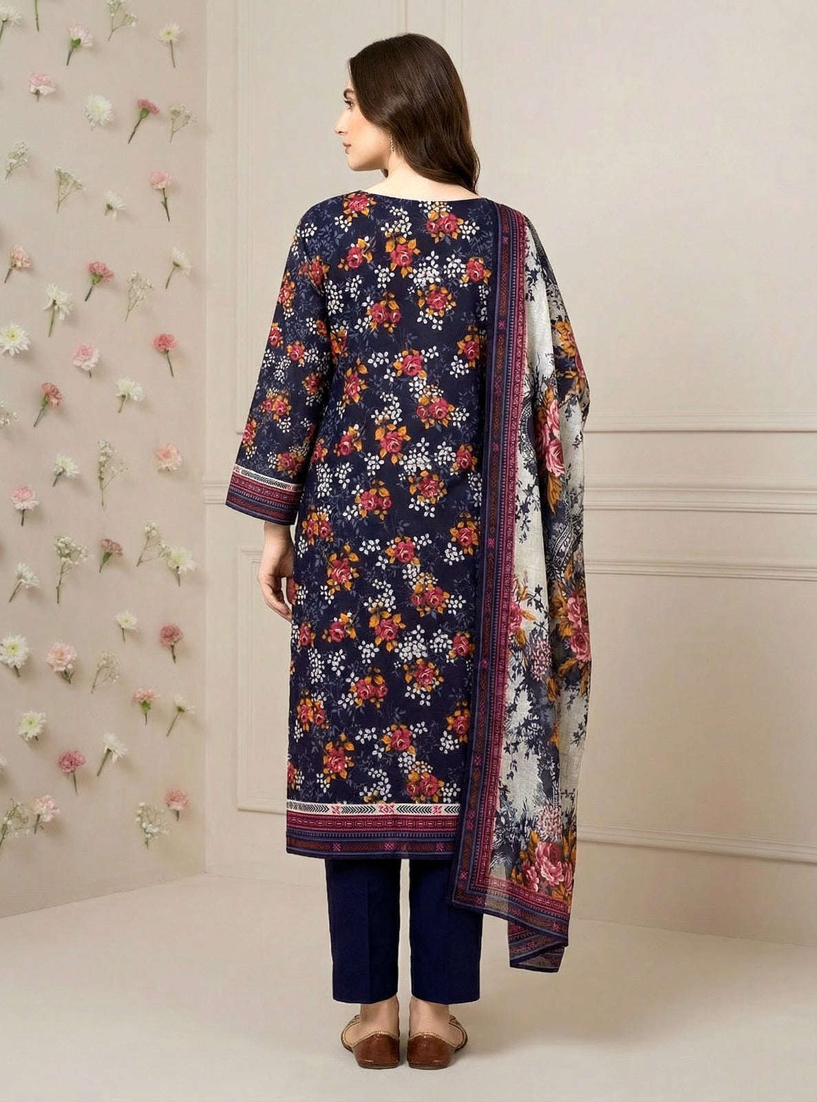 Riwaaz By Anaya Noor Printed & Emb Lawn 3PC