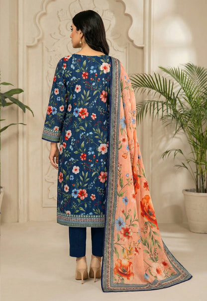 Riwaaz By Anaya Noor Printed & Emb Lawn 3PC