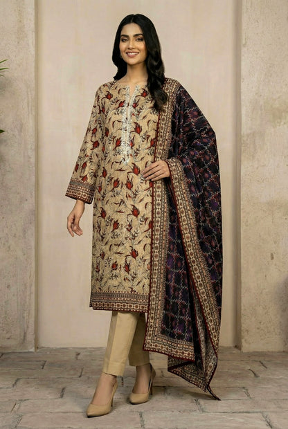 Riwaaz By Anaya Noor Printed & Emb Lawn 3PC
