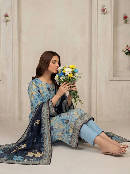 Riwaaz By Anaya Noor Printed & Emb Lawn 3PC