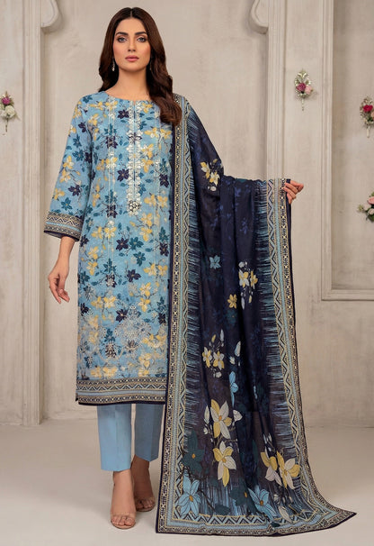 Riwaaz By Anaya Noor Printed & Emb Lawn 3PC