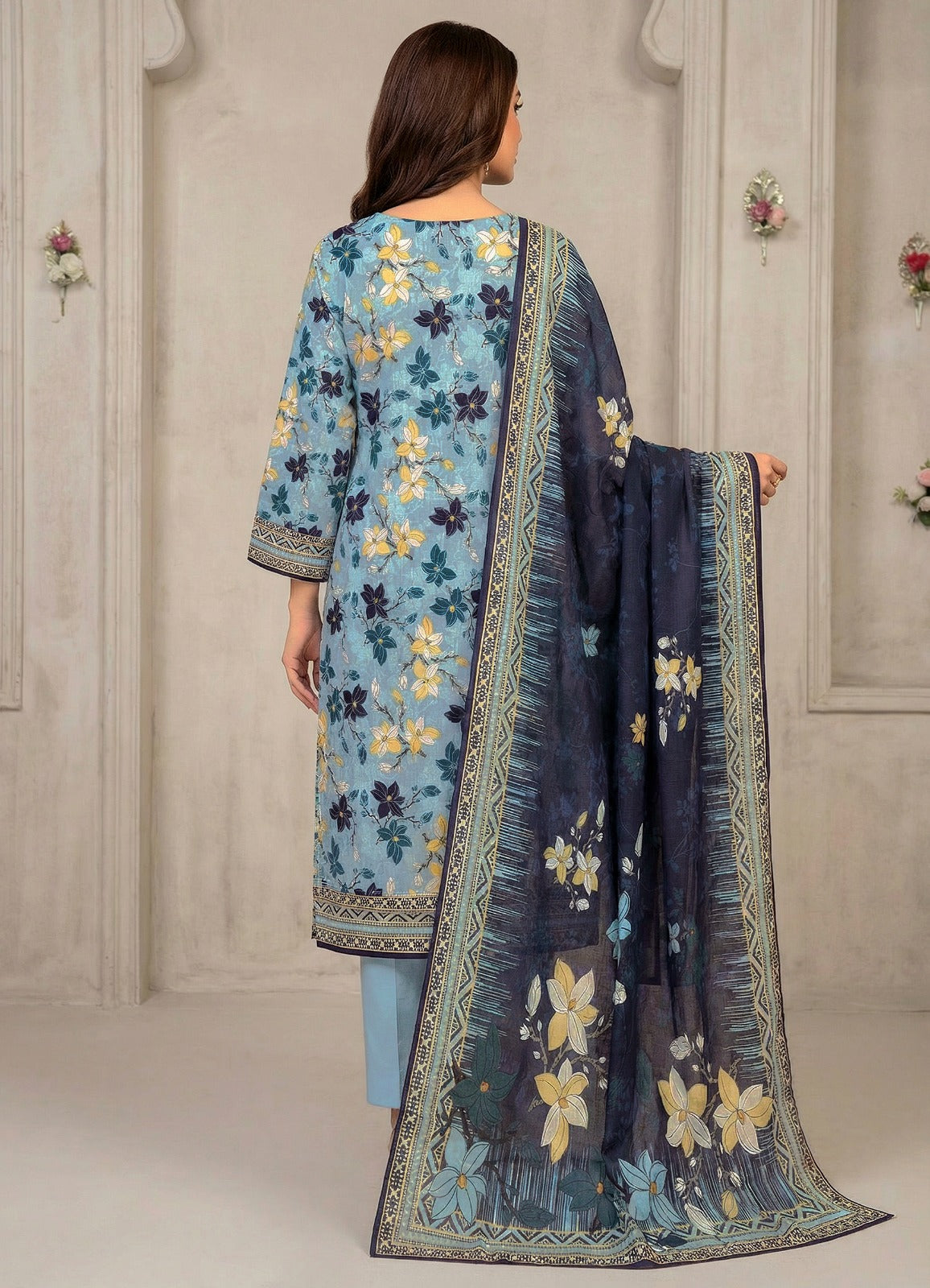 Riwaaz By Anaya Noor Printed & Emb Lawn 3PC