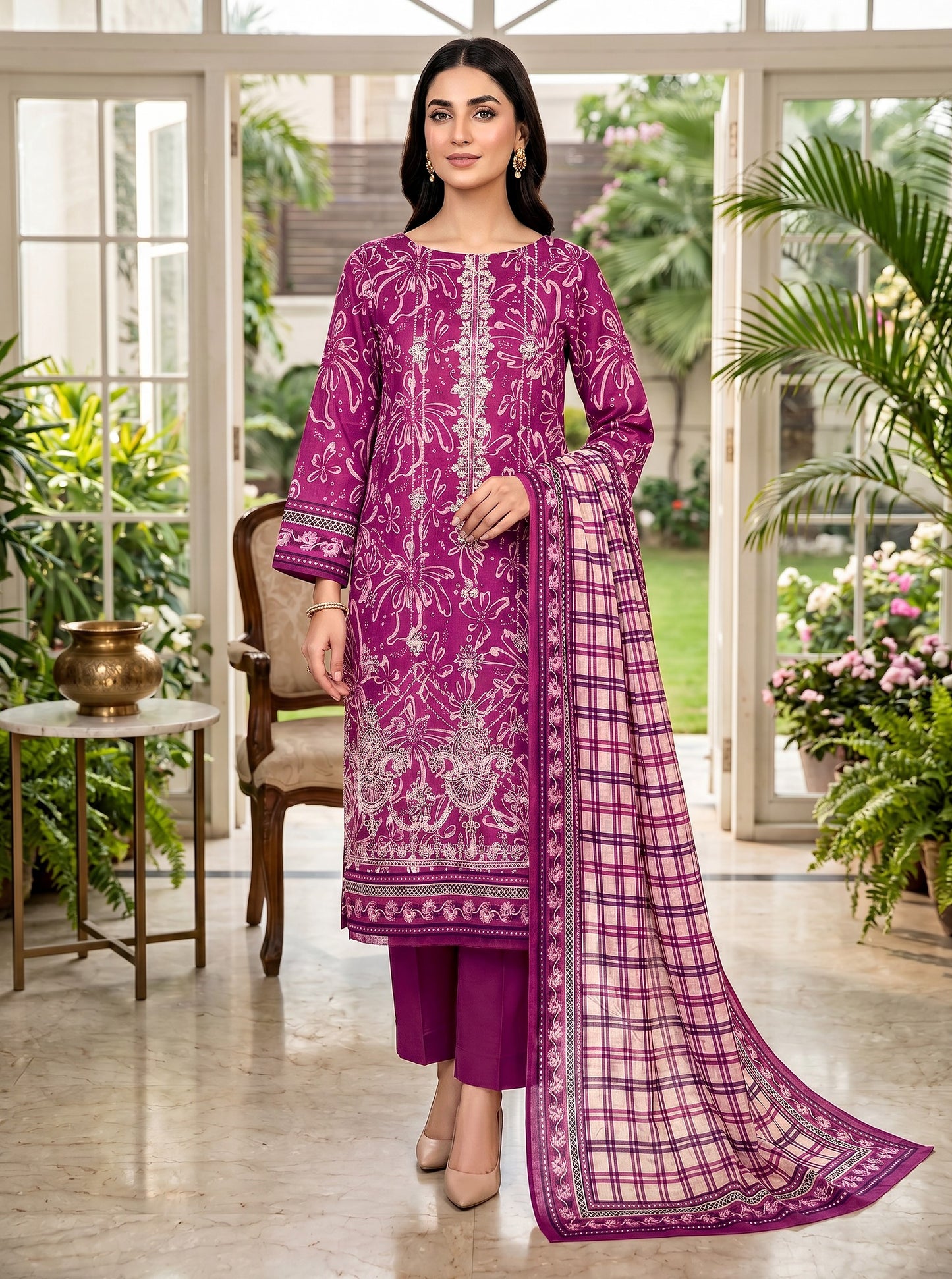 Riwaaz By Anaya Noor Printed and Emb Lawn 3PC