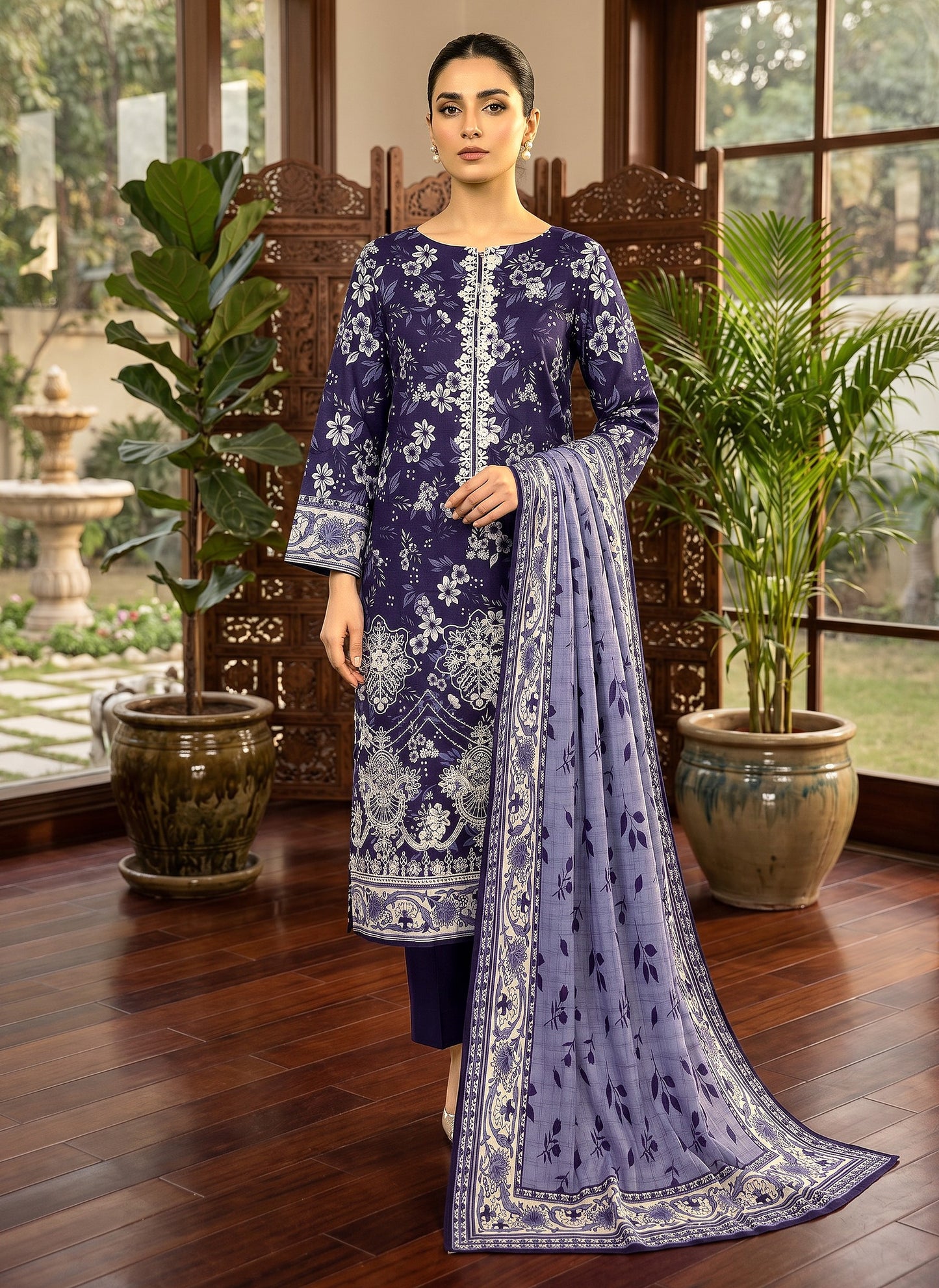 Riwaaz By Anaya Noor Printed and Emb Lawn 3PC