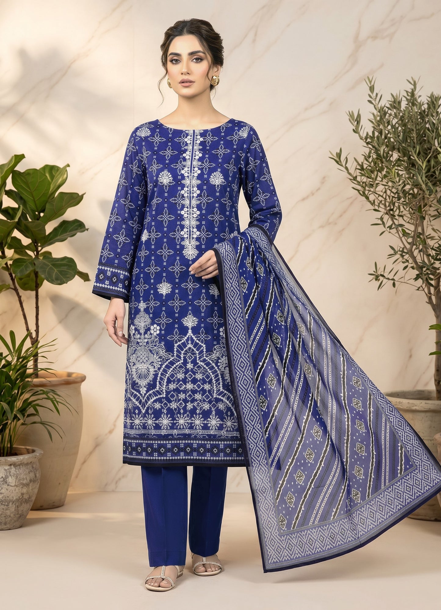 Riwaaz By Anaya Noor Printed and Emb Lawn 3PC