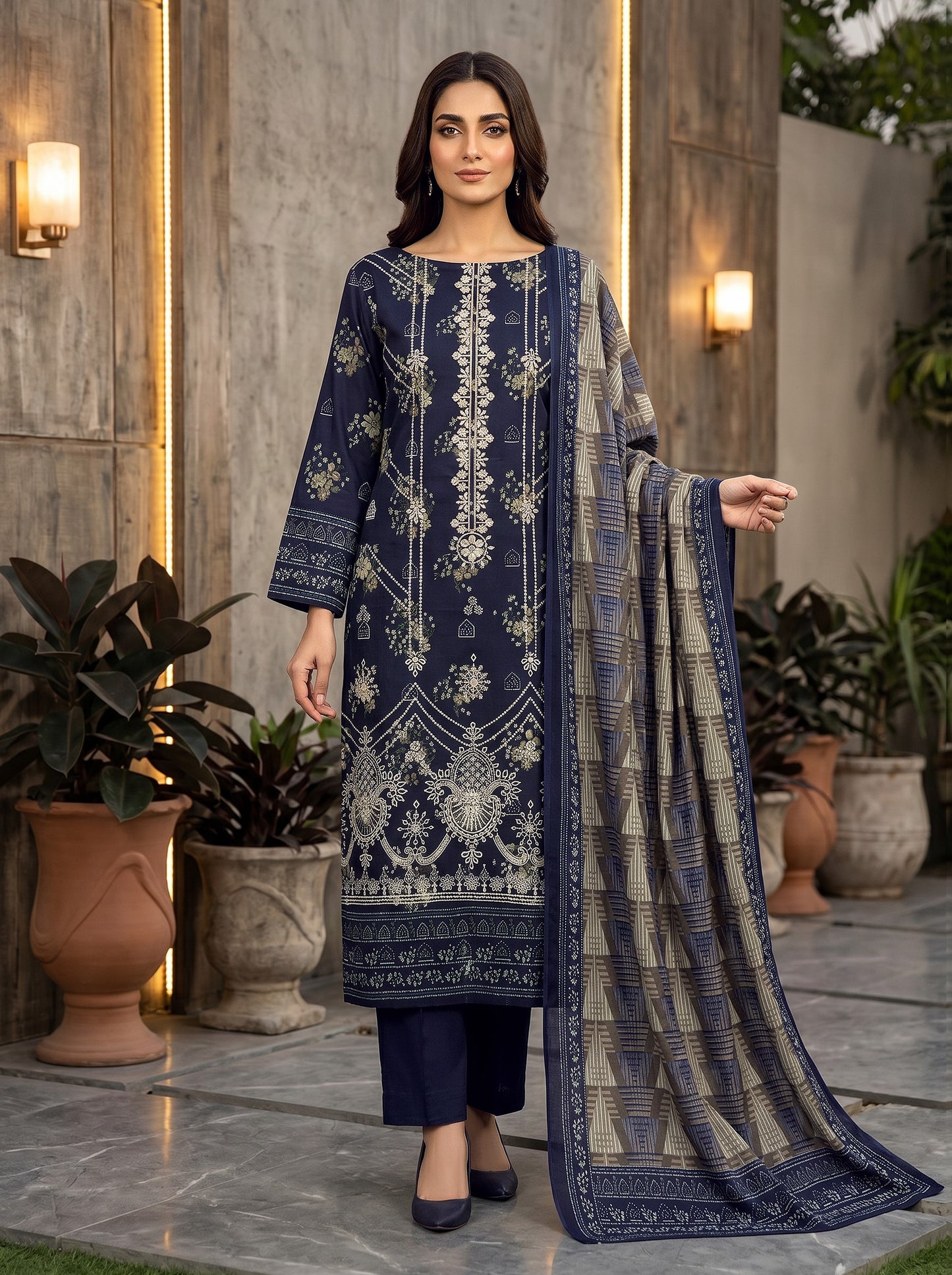 Riwaaz By Anaya Noor Printed and Emb Lawn 3PC